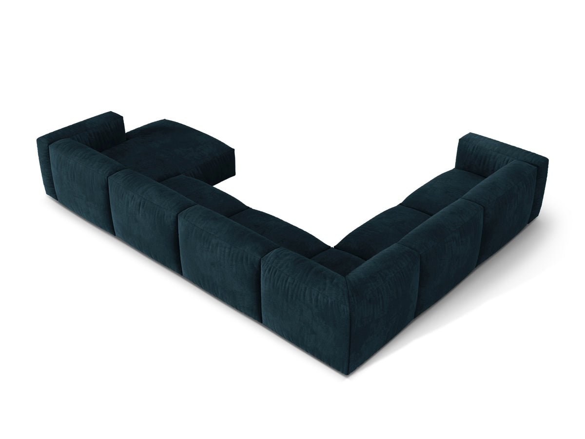 6-Sitzer Modular Ecksofa links Martina in Deep Petrol-Vogue präsentiert im Onlineshop von KAQTU Design AG. Ecksofa links ist von Micadoni