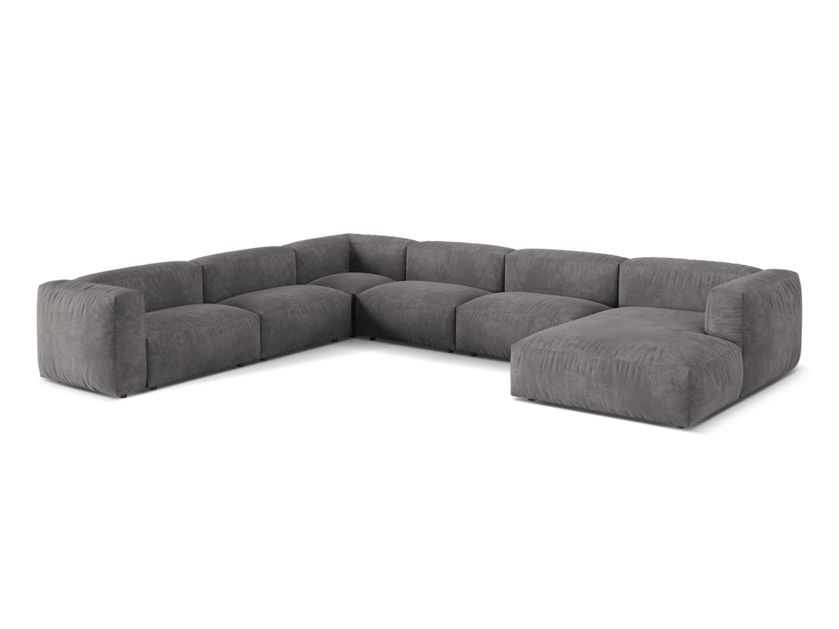 6-Sitzer Modular Ecksofa links Martina in Grey-Vogue präsentiert im Onlineshop von KAQTU Design AG. Ecksofa links ist von Micadoni