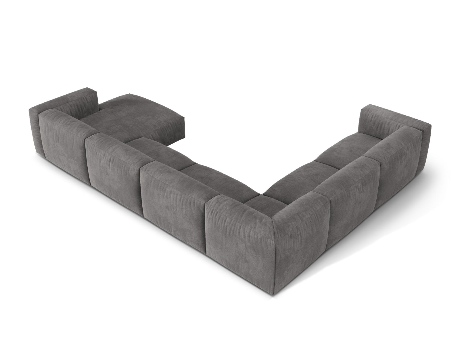Stilvolles 6-Sitzer Ecksofa Martina in linker Ausführung, ideal für gesellige Abende und zeitgemäße Einrichtung.