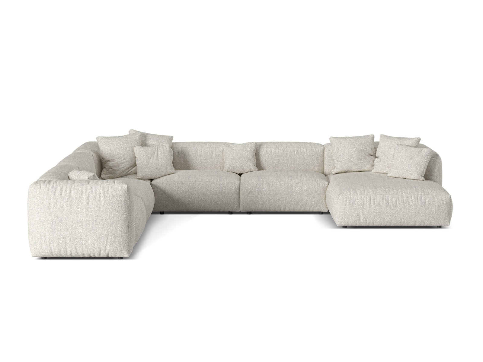 Stilvolles 6-Sitzer Ecksofa Martina in linker Ausführung, ideal für gemütliche Abende und zeitgemäße Einrichtung.