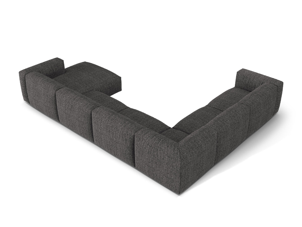 6-Sitzer Modular Ecksofa links Martina in Anthracite-Monet präsentiert im Onlineshop von KAQTU Design AG. Ecksofa links ist von Micadoni