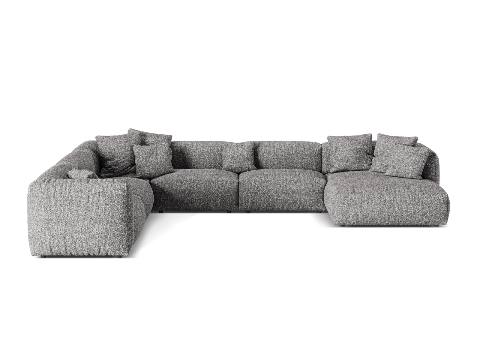 Stilvolles 6-Sitzer Ecksofa Martina in linker Ausführung, ideal für gesellige Abende und zeitgemäße Einrichtung.