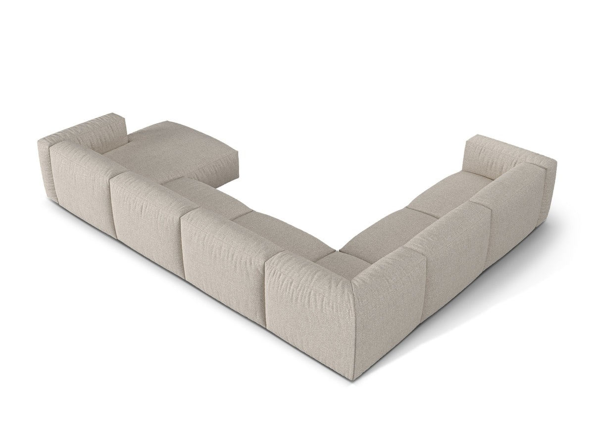 6-Sitzer Modular Ecksofa links Martina in Beige-Monet präsentiert im Onlineshop von KAQTU Design AG. Ecksofa links ist von Micadoni