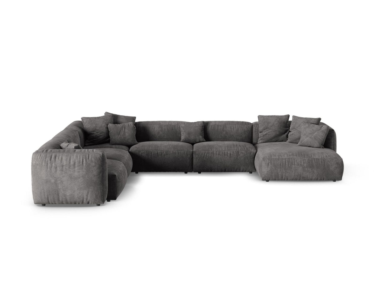 6-Sitzer Modular Ecksofa links XL Martina in Grey-Vogue präsentiert im Onlineshop von KAQTU Design AG. Ecksofa links ist von Micadoni
