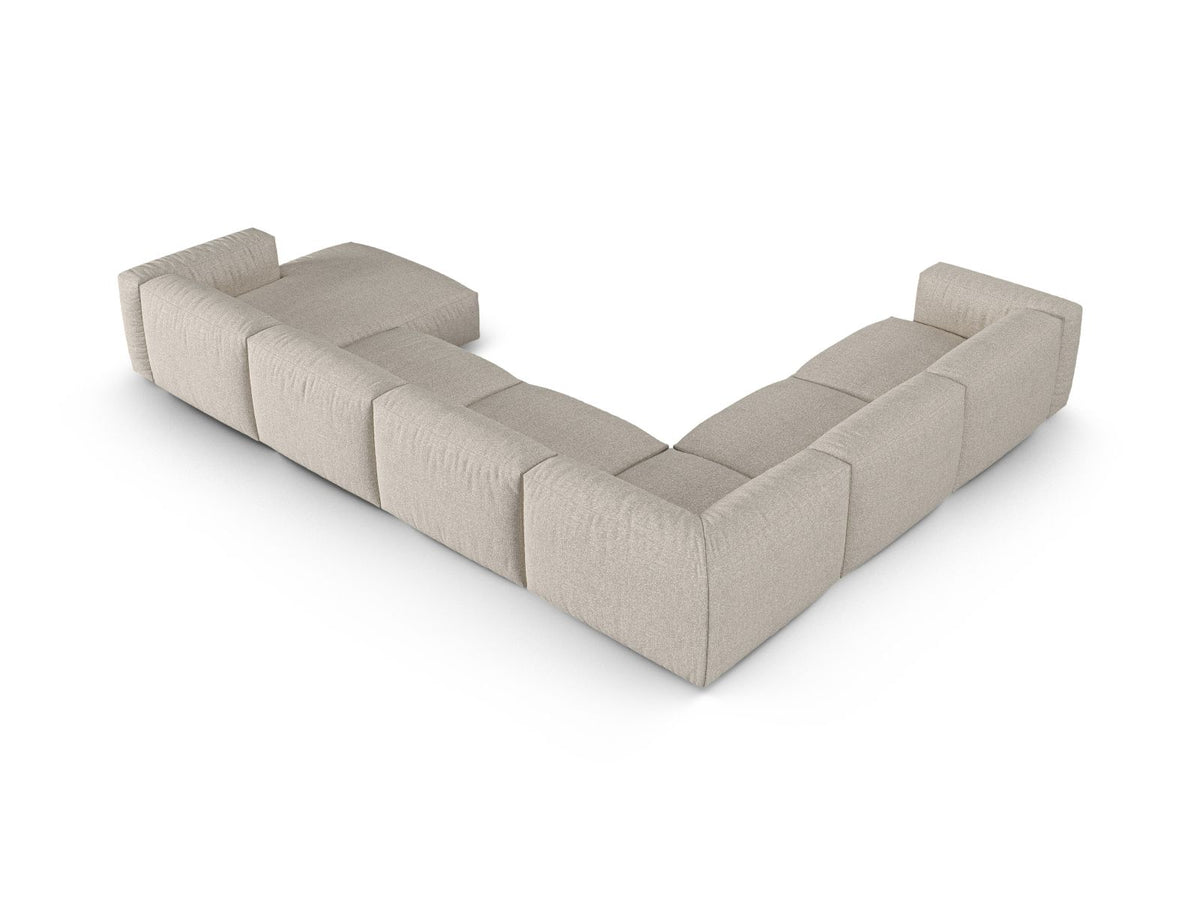 6-Sitzer Modular Ecksofa links XL Martina in Beige-Monet präsentiert im Onlineshop von KAQTU Design AG. Ecksofa links ist von Micadoni