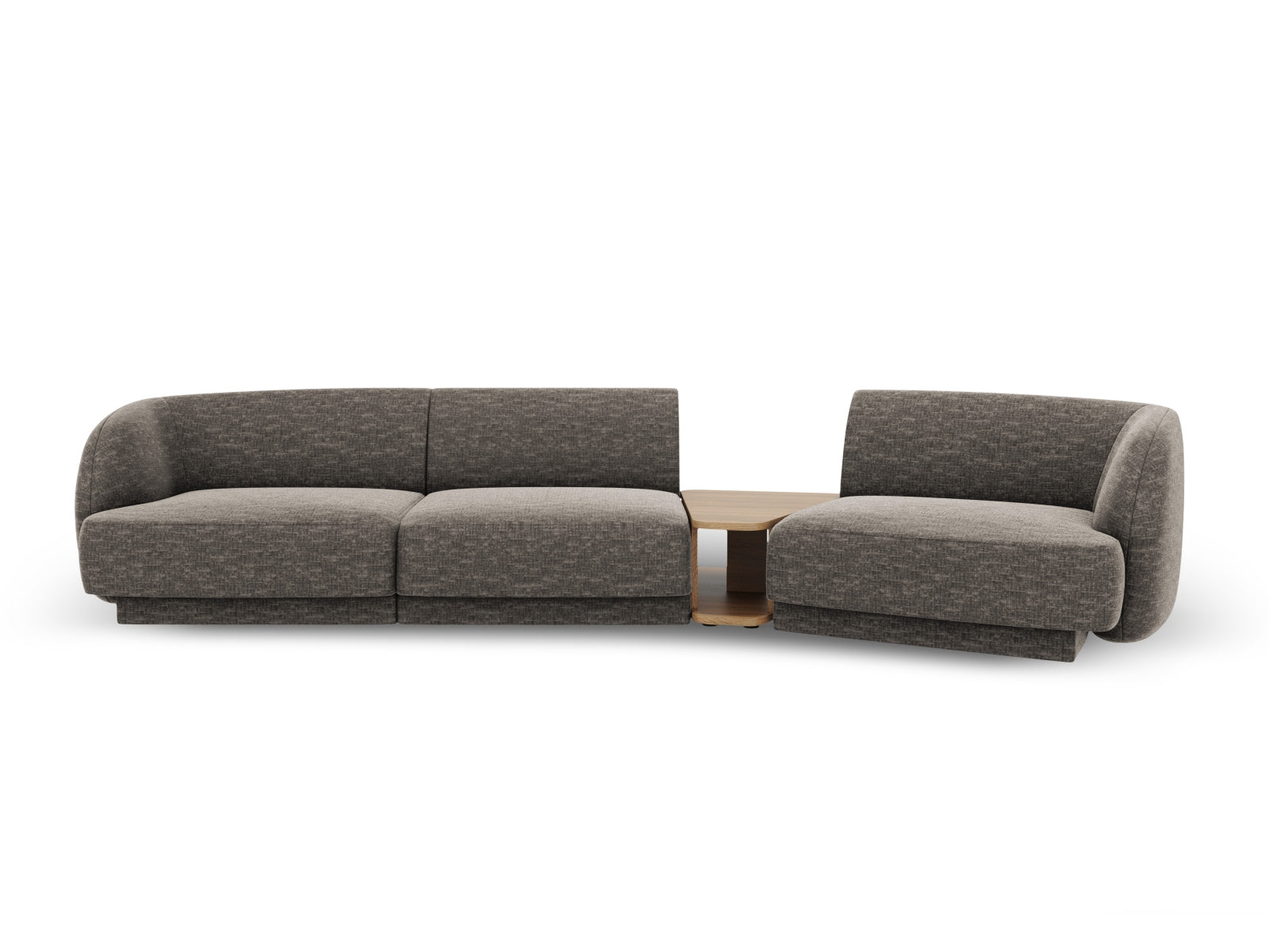 Miley Modulares Sofa rechts 3 Sitzer in Grey präsentiert im Onlineshop von KAQTU Design AG. L-Sofa rechts ist von Micadoni