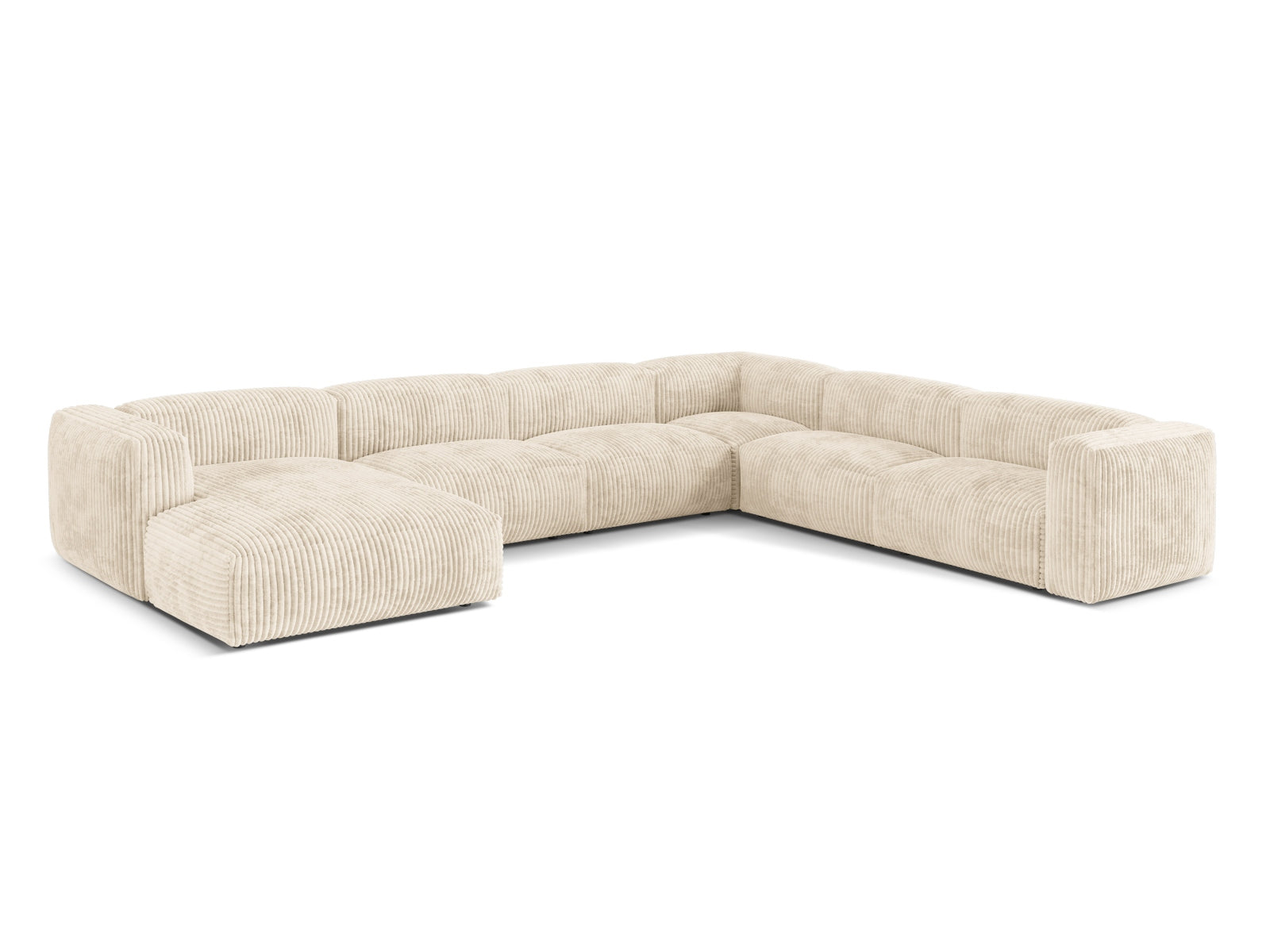 Modernes 6-Sitzer Ecksofa Martina von Micadoni, ideal für gesellige Abende und gemütliche Stunden in Ihrem Wohnzimmer.