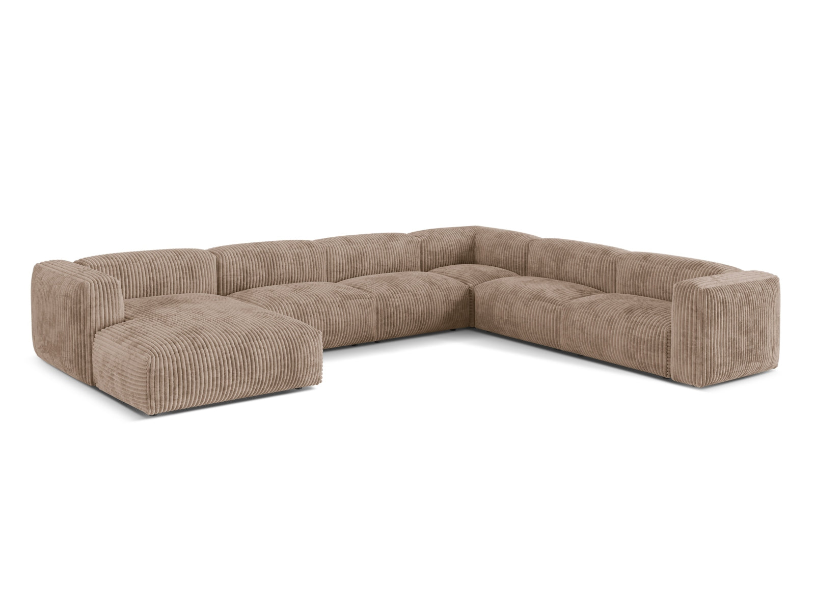 Elegantes 6-Sitzer Ecksofa Martina von Micadoni, perfekt für gesellige Runden und einladende Wohnräume.