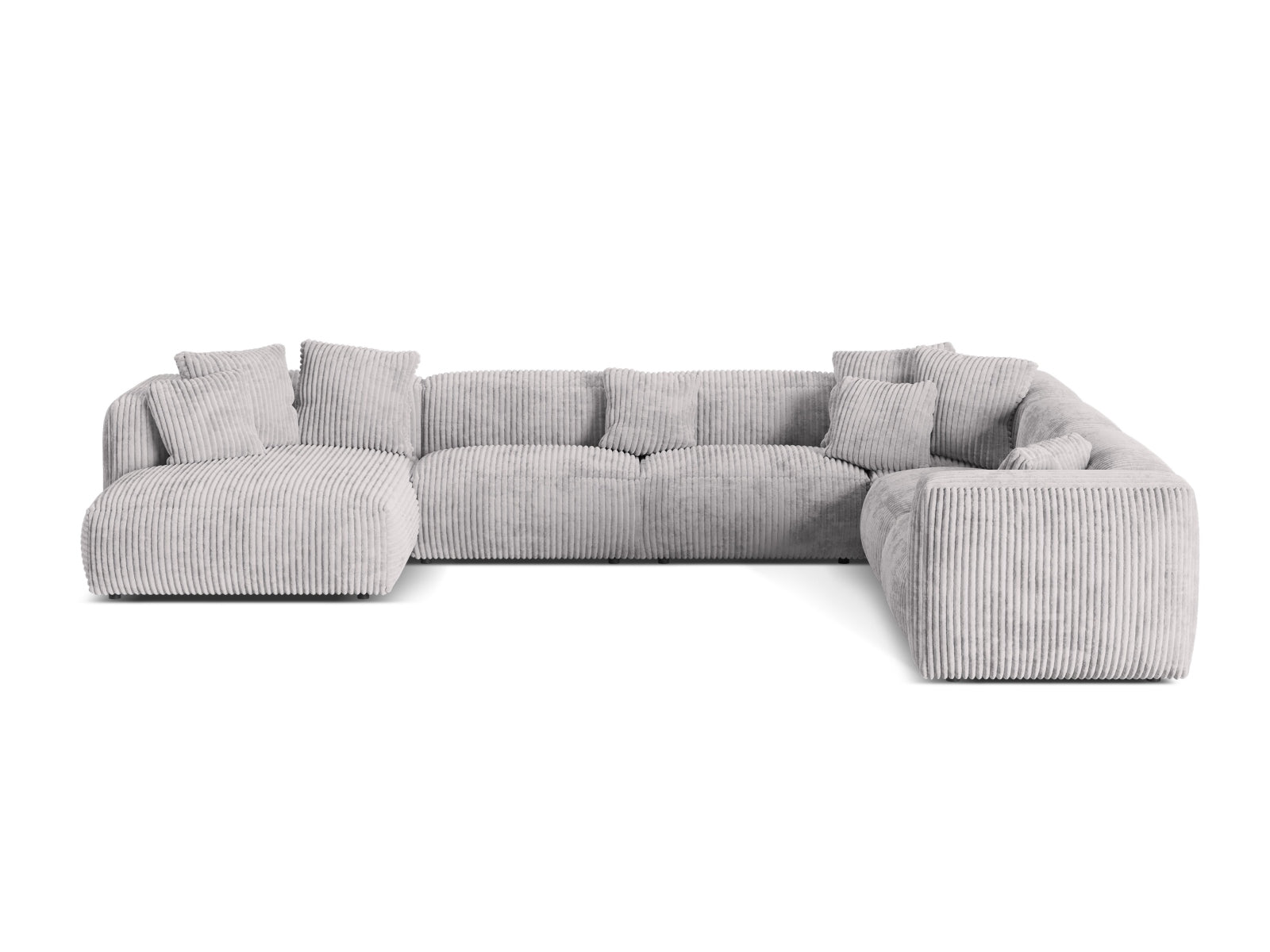 Modernes 6-Sitzer Ecksofa Martina von Micadoni, ideal für gesellige Abende und gemütliche Stunden im Wohnzimmer.