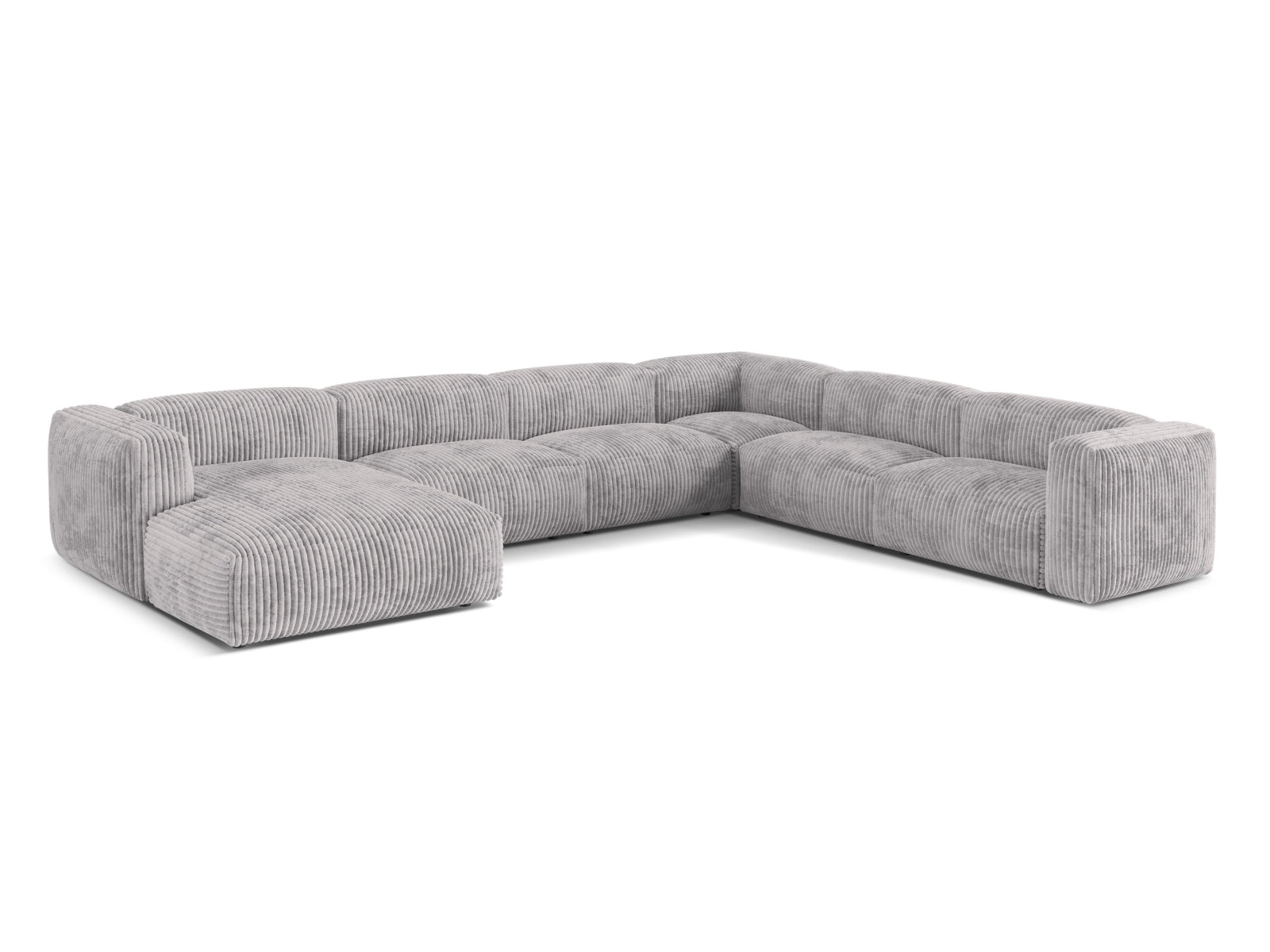 Elegantes 6-Sitzer Ecksofa Martina von Micadoni, perfekt für stilvolle Wohnräume und entspannte Zusammenkünfte mit Freunden und Familie.