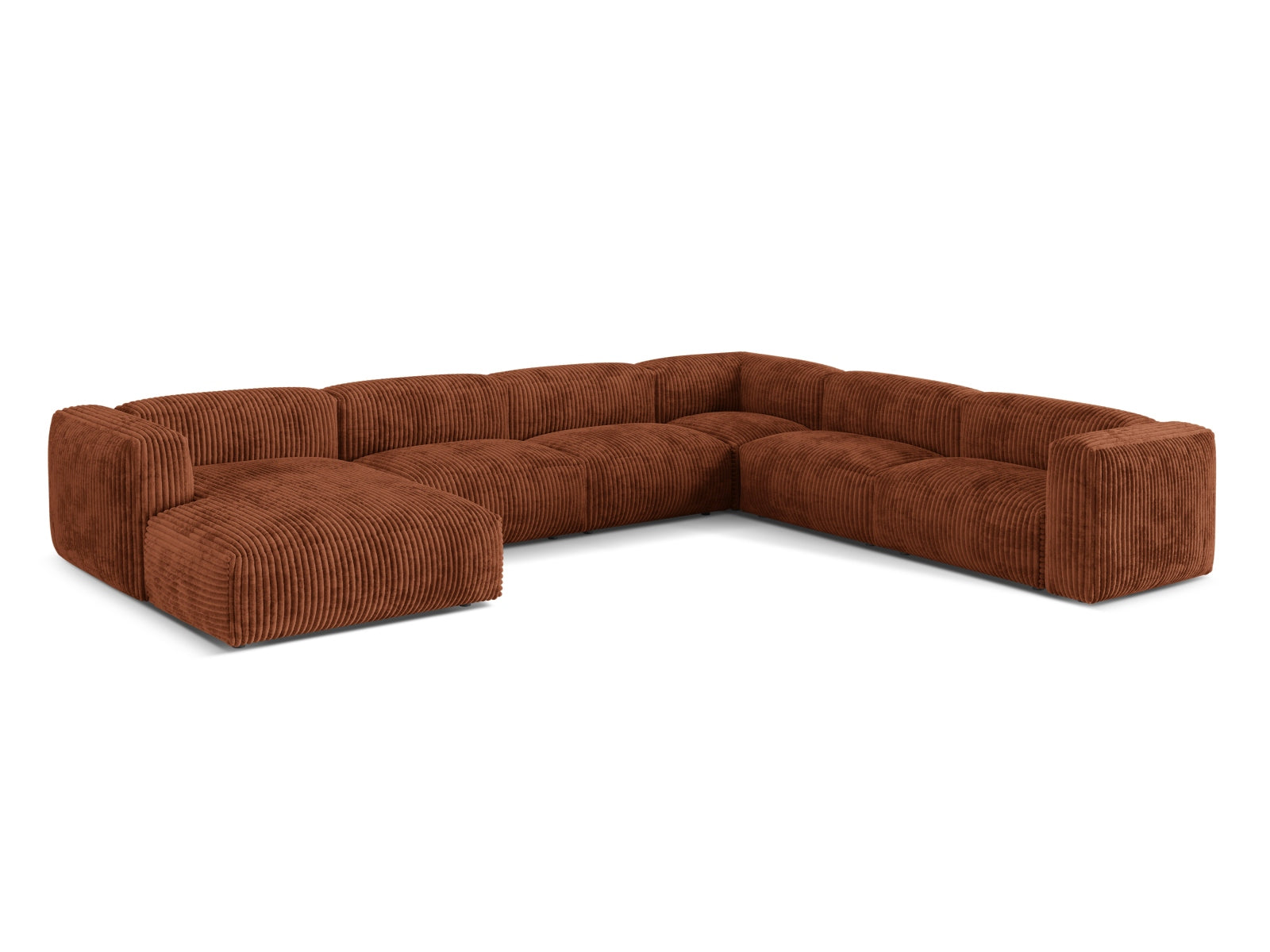 Modernes 6-Sitzer Ecksofa Martina von Micadoni, ideal für gemütliche Abende und stilvolle Einrichtung in jedem Wohnzimmer.