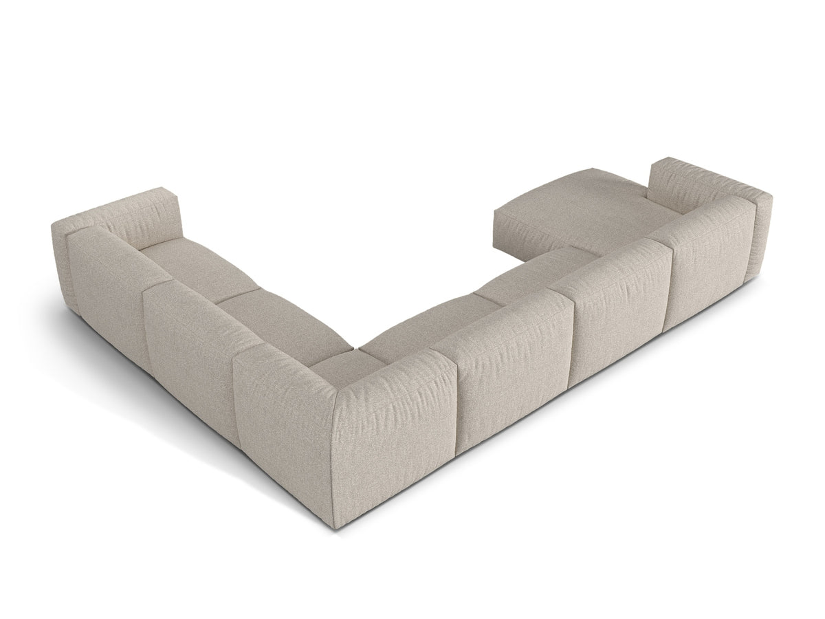 6-Sitzer Modular Ecksofa rechts Martina in Beige-Monet präsentiert im Onlineshop von KAQTU Design AG. Ecksofa rechts ist von Micadoni