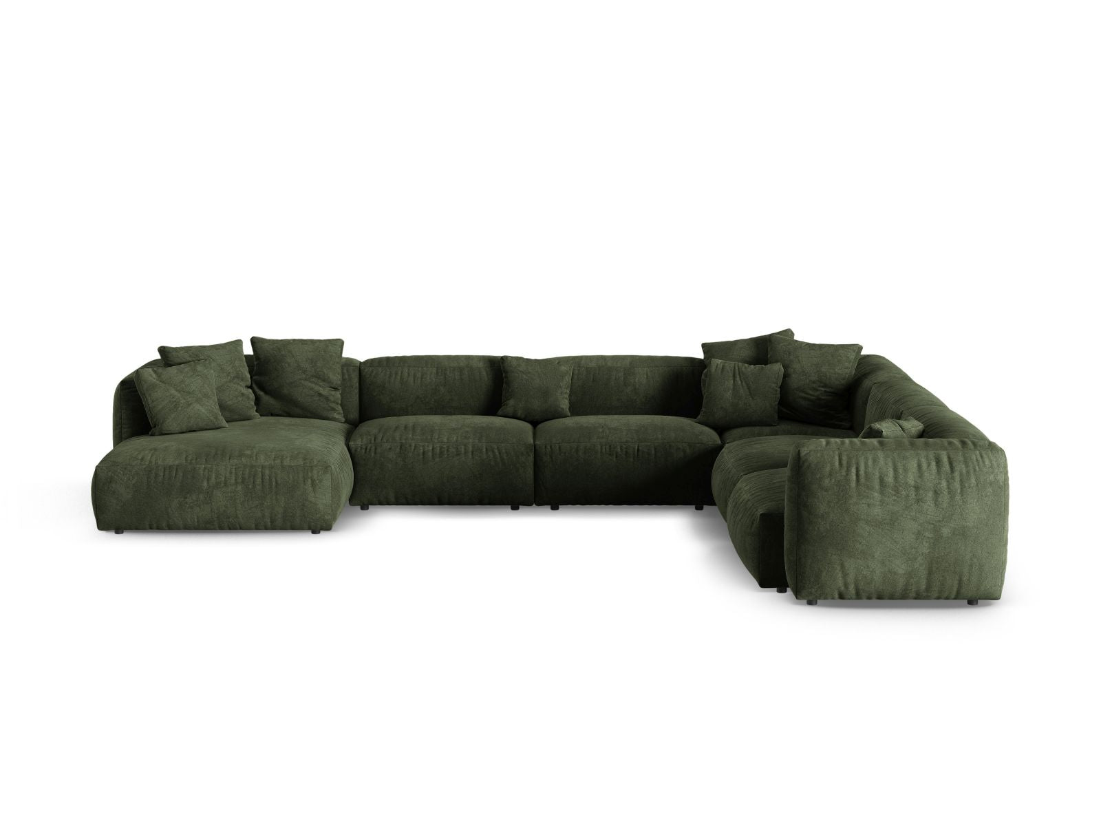 6-Sitzer XL Modular Ecksofa rechts Martina in Green-Vogue präsentiert im Onlineshop von KAQTU Design AG. Ecksofa rechts ist von Micadoni