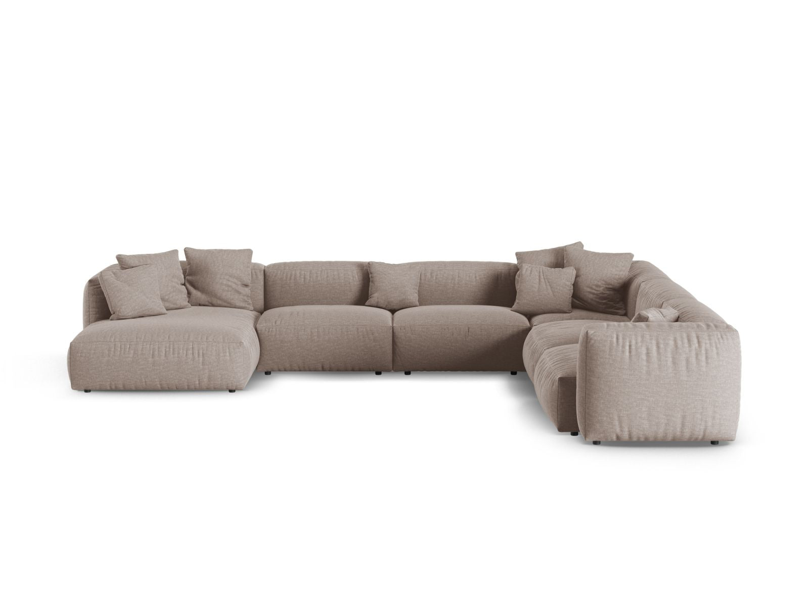 6-Sitzer Ecksofa rechts XL Martina in Dark Beige-Boston präsentiert im Onlineshop von KAQTU Design AG. Ecksofa rechts ist von Micadoni