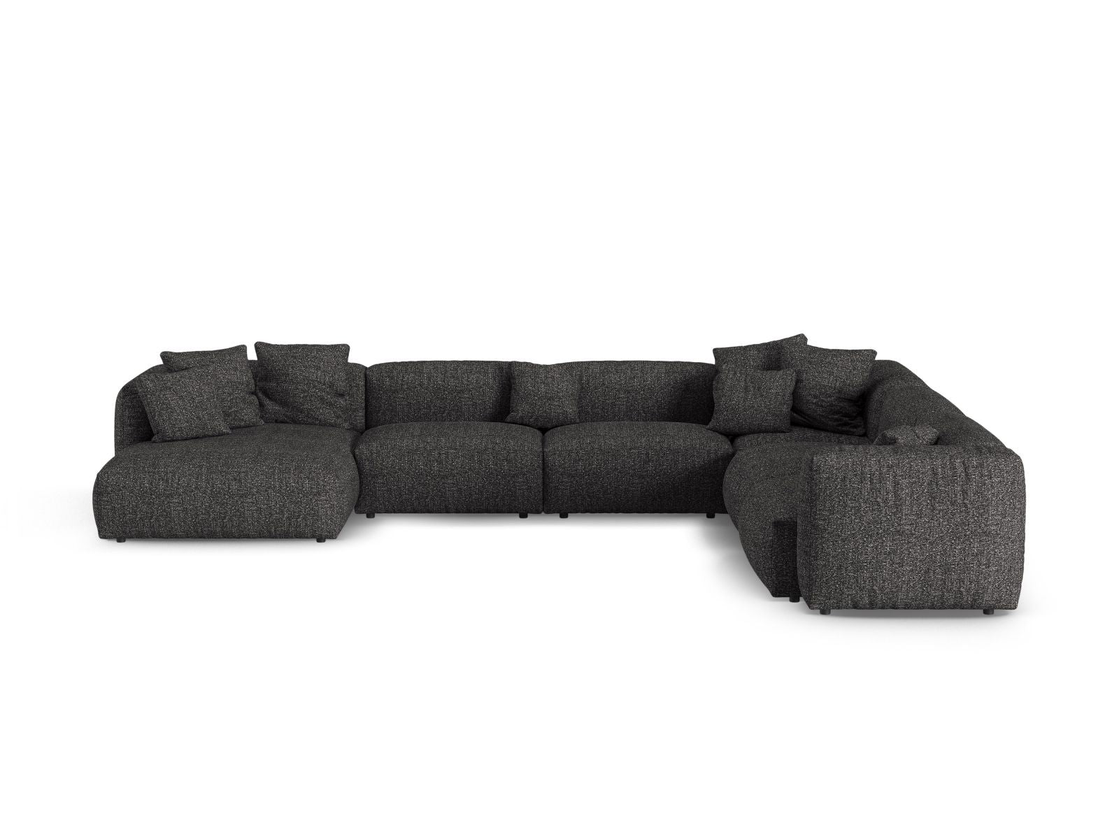 6-Sitzer XL Modular Ecksofa rechts Martina in Anthracite-Monet präsentiert im Onlineshop von KAQTU Design AG. Ecksofa rechts ist von Micadoni