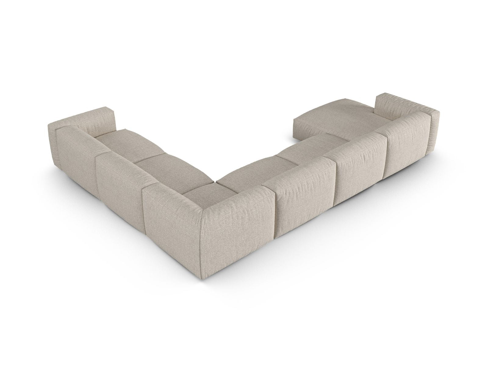 Elegantes 6-Sitzer XL Ecksofa Martina von Micadoni, rechtsseitig, modular und stilvoll, perfekt für gesellige Anlässe und großzügige Wohnräume.