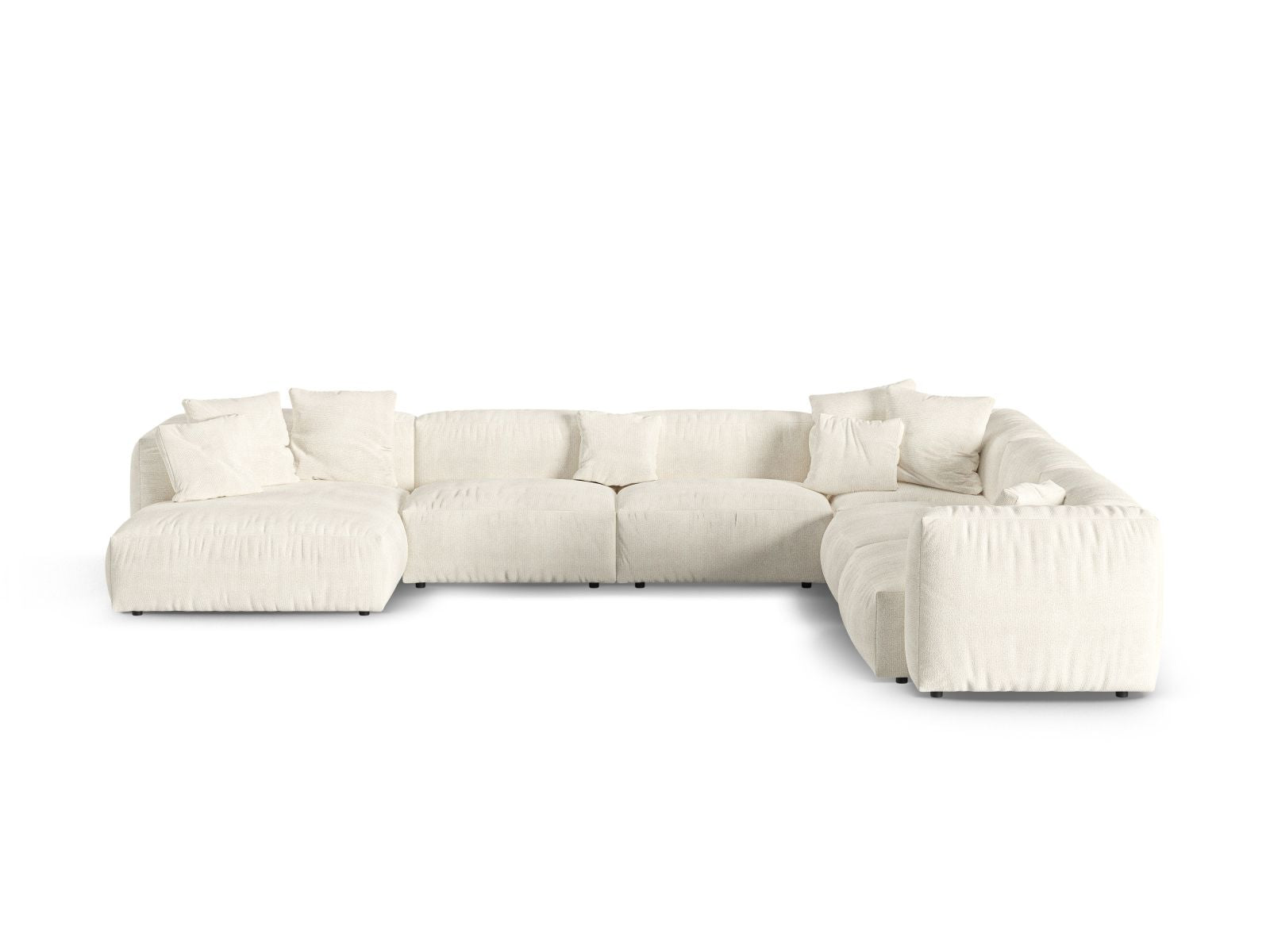 6-Sitzer XL Modular Ecksofa rechts Martina in Ivory-Monet präsentiert im Onlineshop von KAQTU Design AG. Ecksofa rechts ist von Micadoni