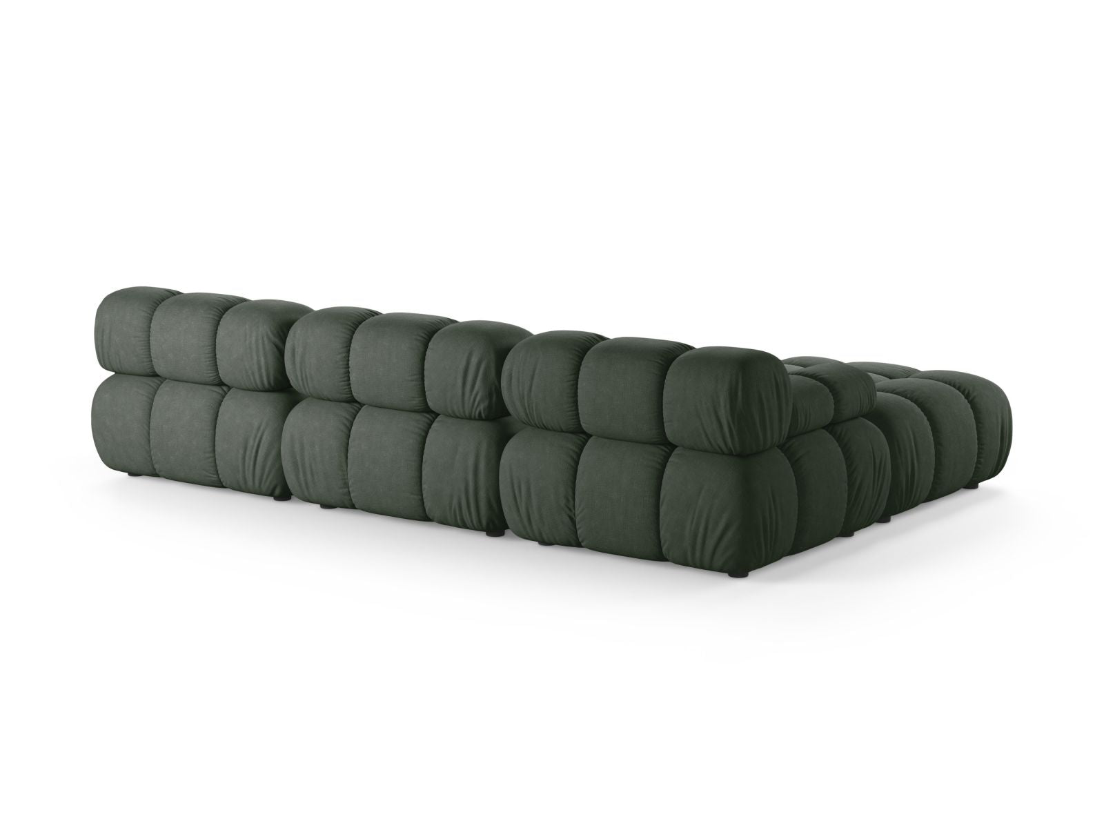 Elegantes 4-Sitzer Sofa Bellis in stilvollem Moss Green-Liberty, ideal für entspannte Abende und stilvolle Einrichtungsideen.