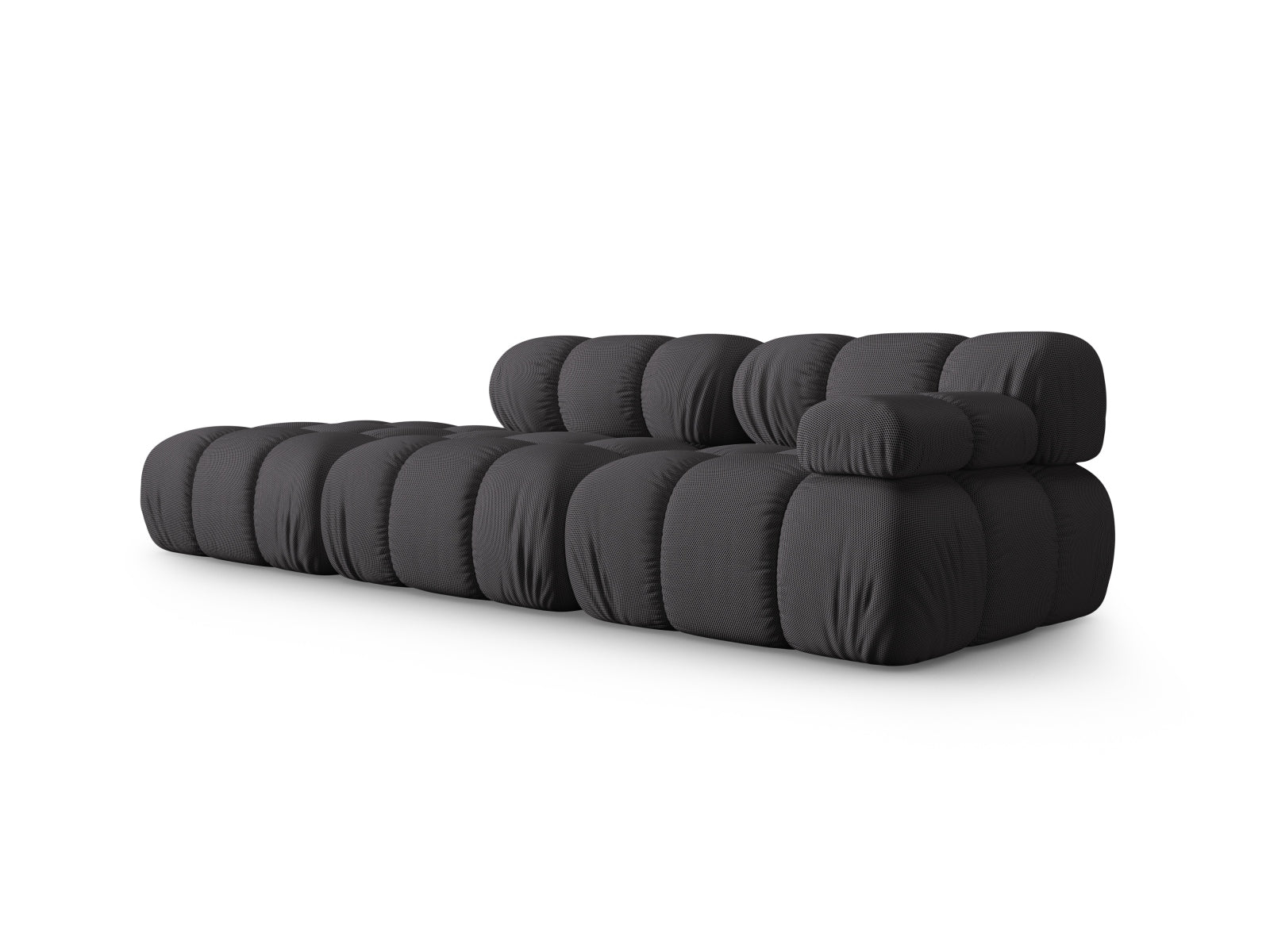 Elegantes Bellis Modulares Sofa links, 4-Sitzer in Espresso-Sonic, ideal für stilvolle Wohnräume, erhältlich bei KAQTU Design AG.