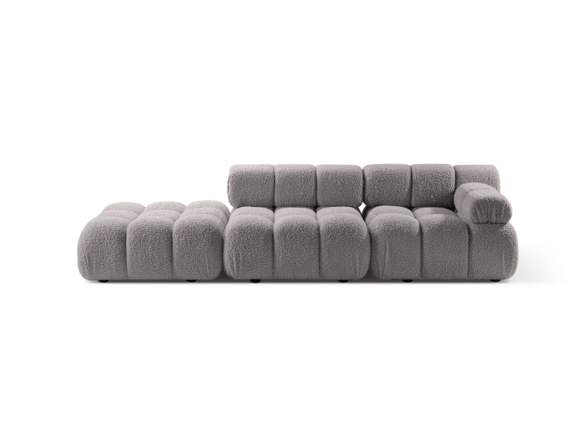 Bellis Boucle modulares Sofa links 4 Sitzer 94cm in Light Grey-Rolf präsentiert im Onlineshop von KAQTU Design AG. L-Sofa links ist von Micadoni