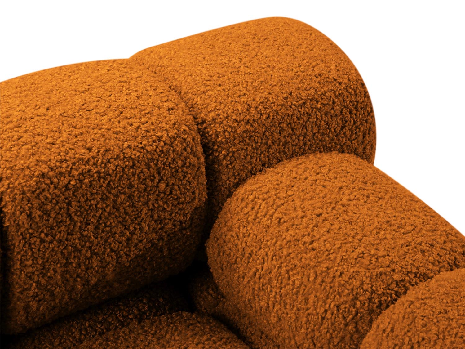 Bellis Boucle modulares Sofa links 4 Sitzer 94cm in Brick präsentiert im Onlineshop von KAQTU Design AG. L-Sofa links ist von Micadoni