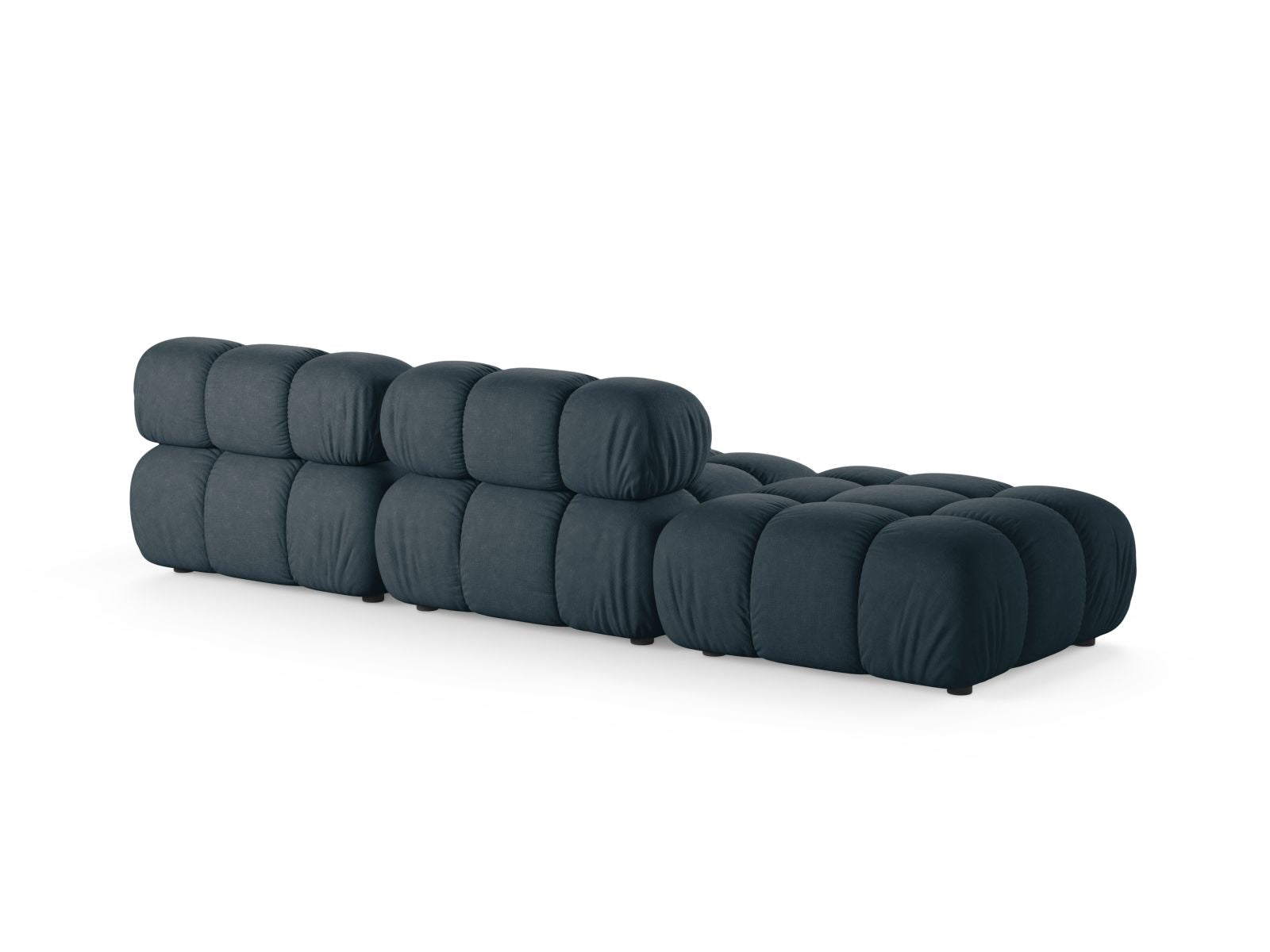 Elegantes 4-Sitzer Sofa Bellis in modernem Petrol, ideal für entspannte Abende und vielseitige Wohnkonzepte.