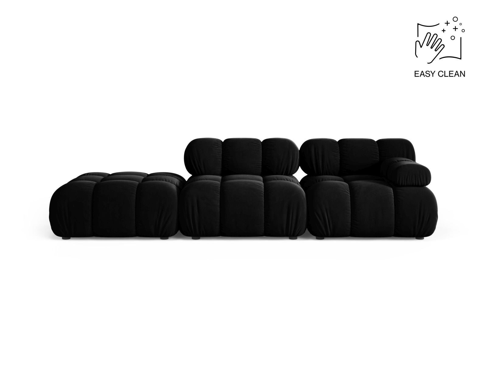 4-Sitzer Modular Sofa links Bellis in Black-Venus präsentiert im Onlineshop von KAQTU Design AG. 4er Sofa ist von Micadoni