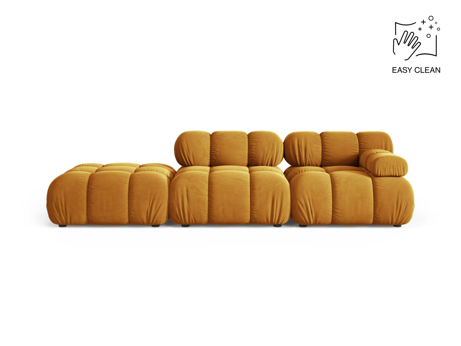 4-Sitzer Modular Sofa links Bellis in Yellow-Venus präsentiert im Onlineshop von KAQTU Design AG. 4er Sofa ist von Micadoni