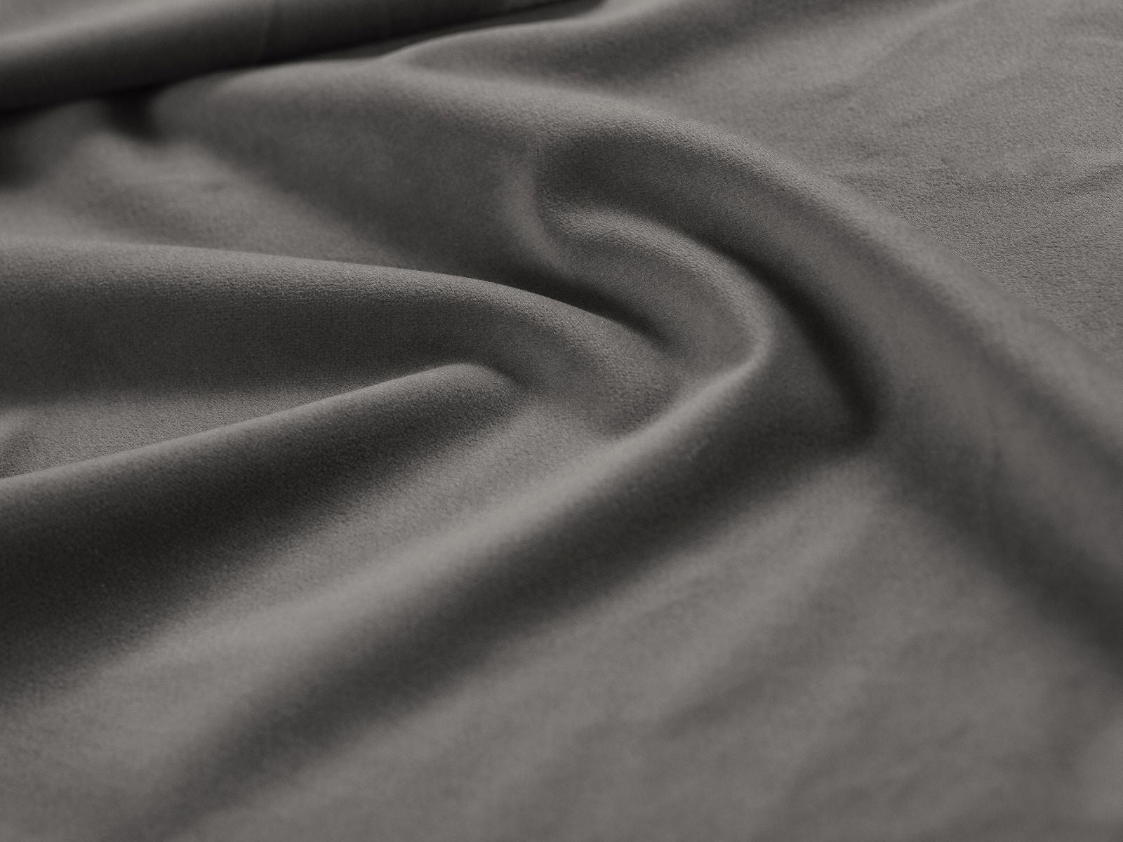 Modulares Bellis Velour Sofa in sanftem Grau-Blau, linksseitig, 4-Sitzer, perfekt für moderne Wohnkonzepte und gemütliche Atmosphäre.