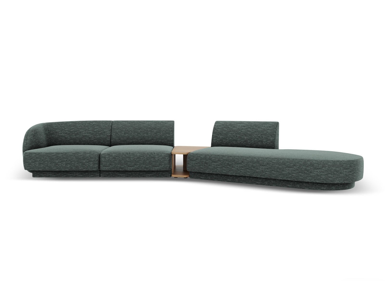 Miley Modulares Sofa rechts 4 Sitzer in Petrol präsentiert im Onlineshop von KAQTU Design AG. L-Sofa rechts ist von Micadoni
