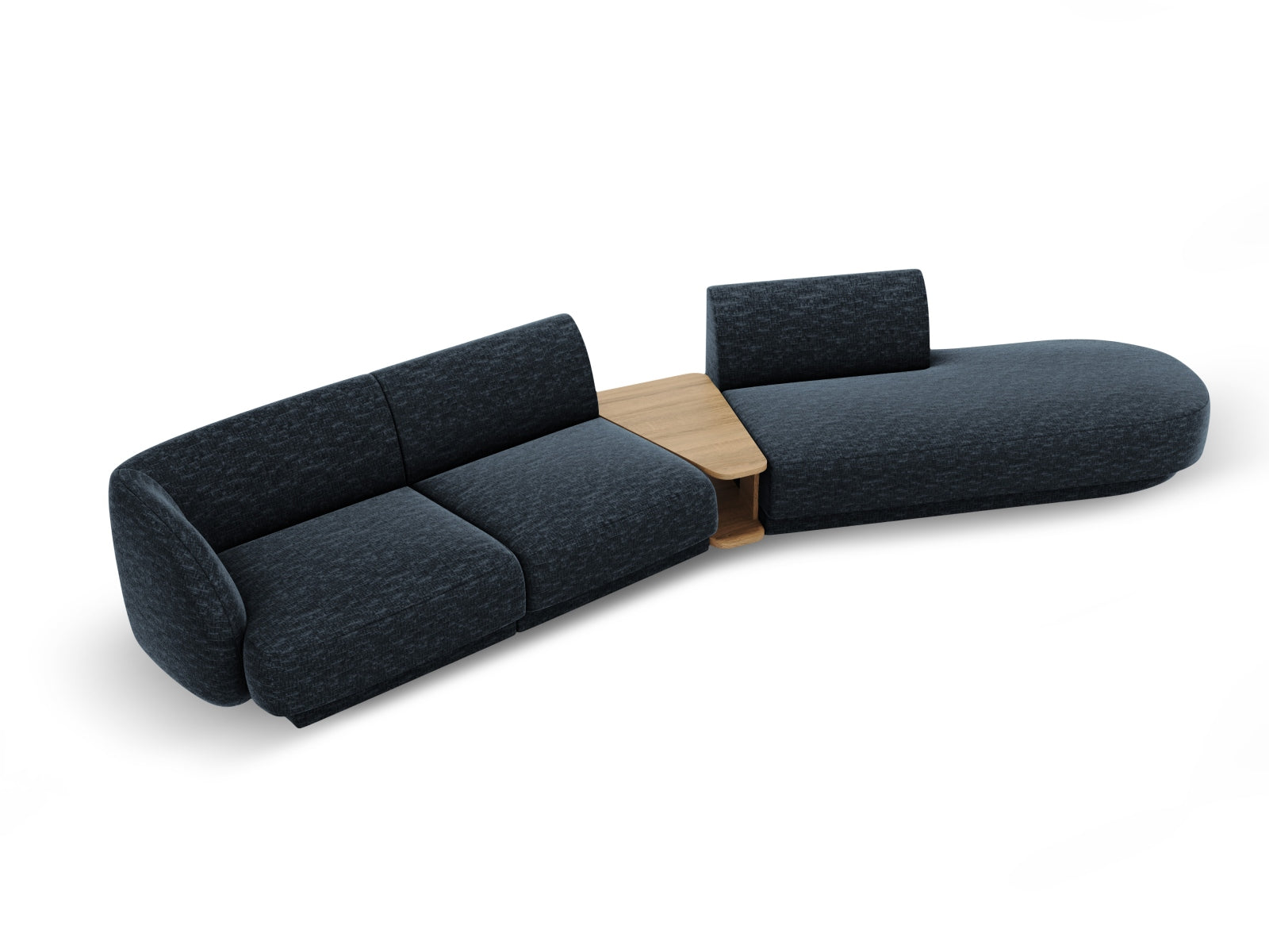 Miley Modulares Sofa rechts 4 Sitzer in Royal Blue präsentiert im Onlineshop von KAQTU Design AG. L-Sofa rechts ist von Micadoni