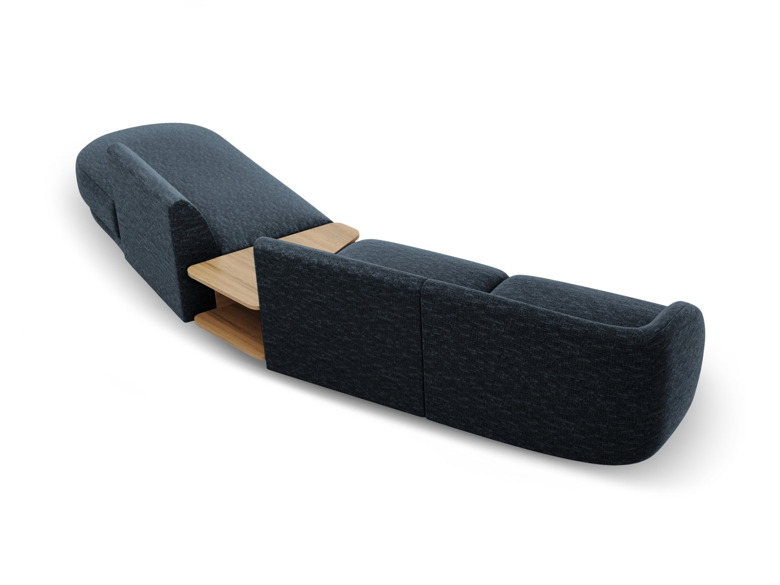 Miley Modulares Sofa rechts 4 Sitzer in Royal Blue präsentiert im Onlineshop von KAQTU Design AG. L-Sofa rechts ist von Micadoni