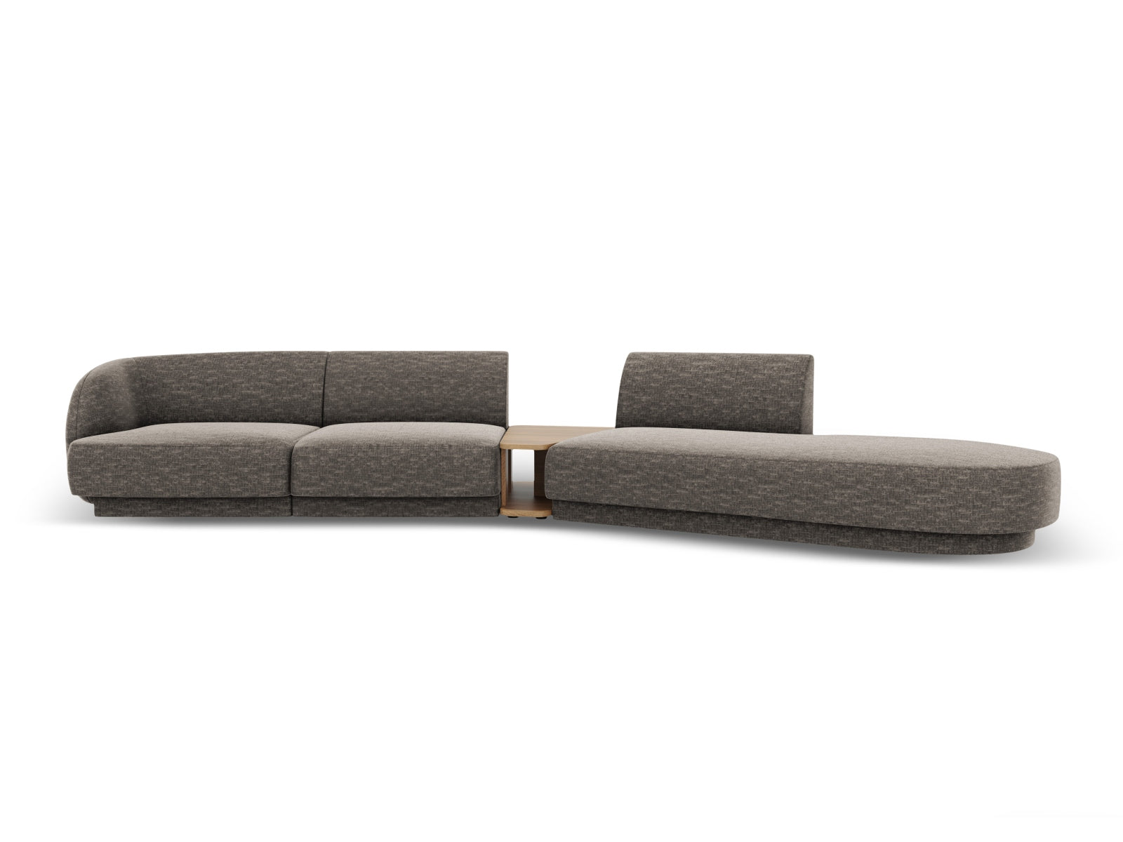 Miley Modulares Sofa rechts 4 Sitzer in Grey präsentiert im Onlineshop von KAQTU Design AG. L-Sofa rechts ist von Micadoni