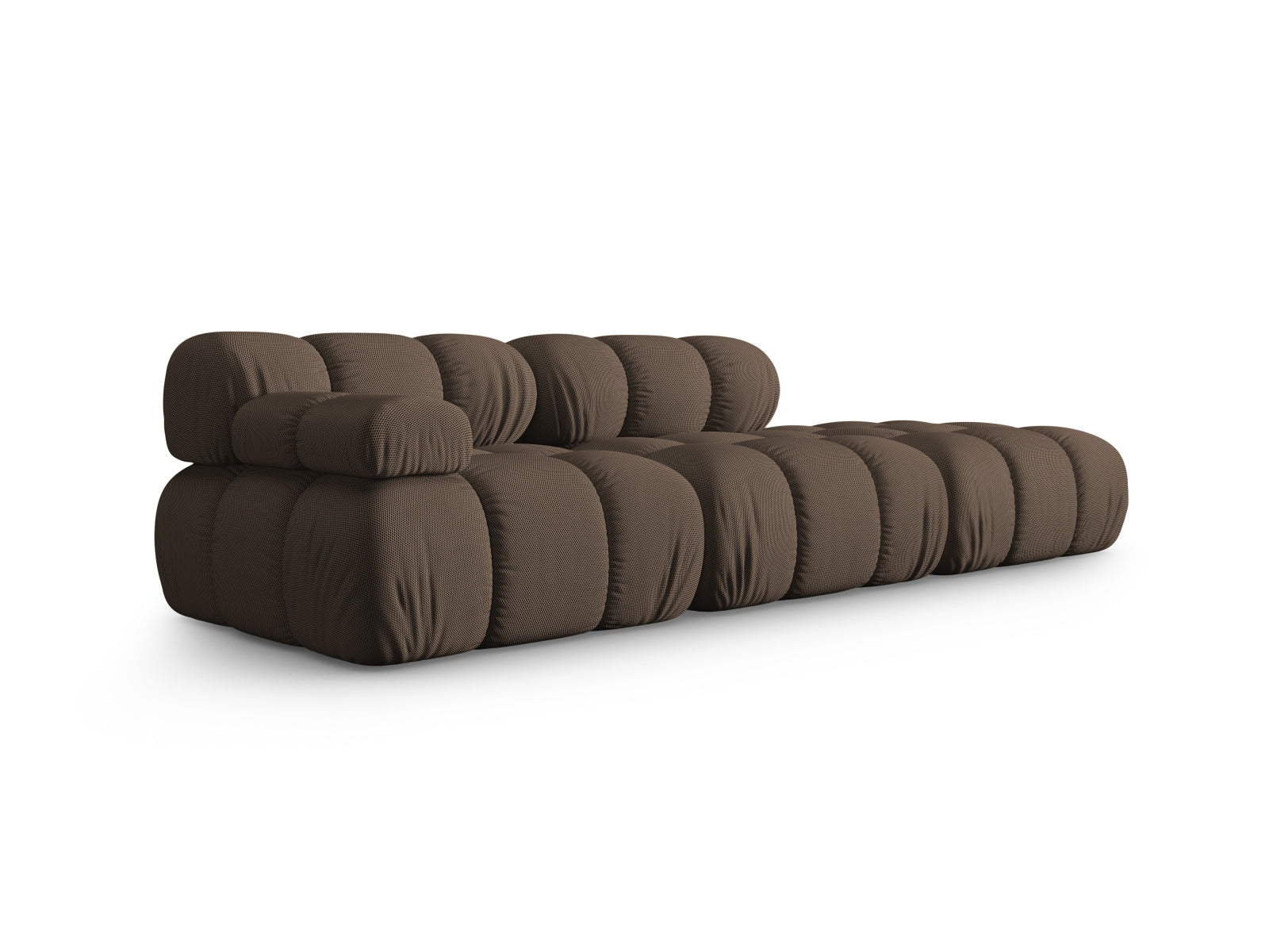 Elegantes Bellis modulares Sofa in Braun, 4-Sitzer, 94 cm, ideal für stilvolle Wohnräume, erhältlich bei KAQTU Design AG.