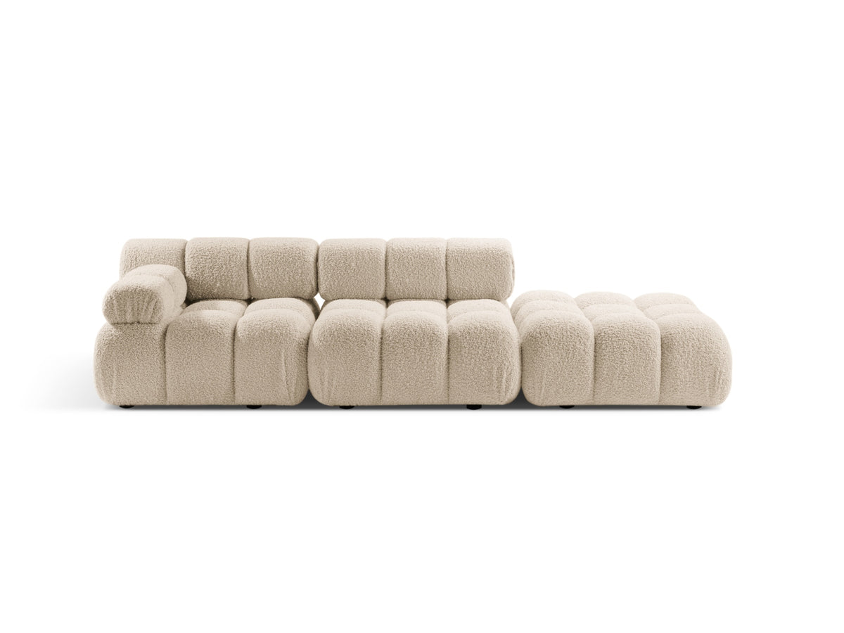 Bellis Boucle modulares Sofa rechts 4 Sitzer 94cm in Light Beige-Rolf präsentiert im Onlineshop von KAQTU Design AG. L-Sofa rechts ist von Micadoni
