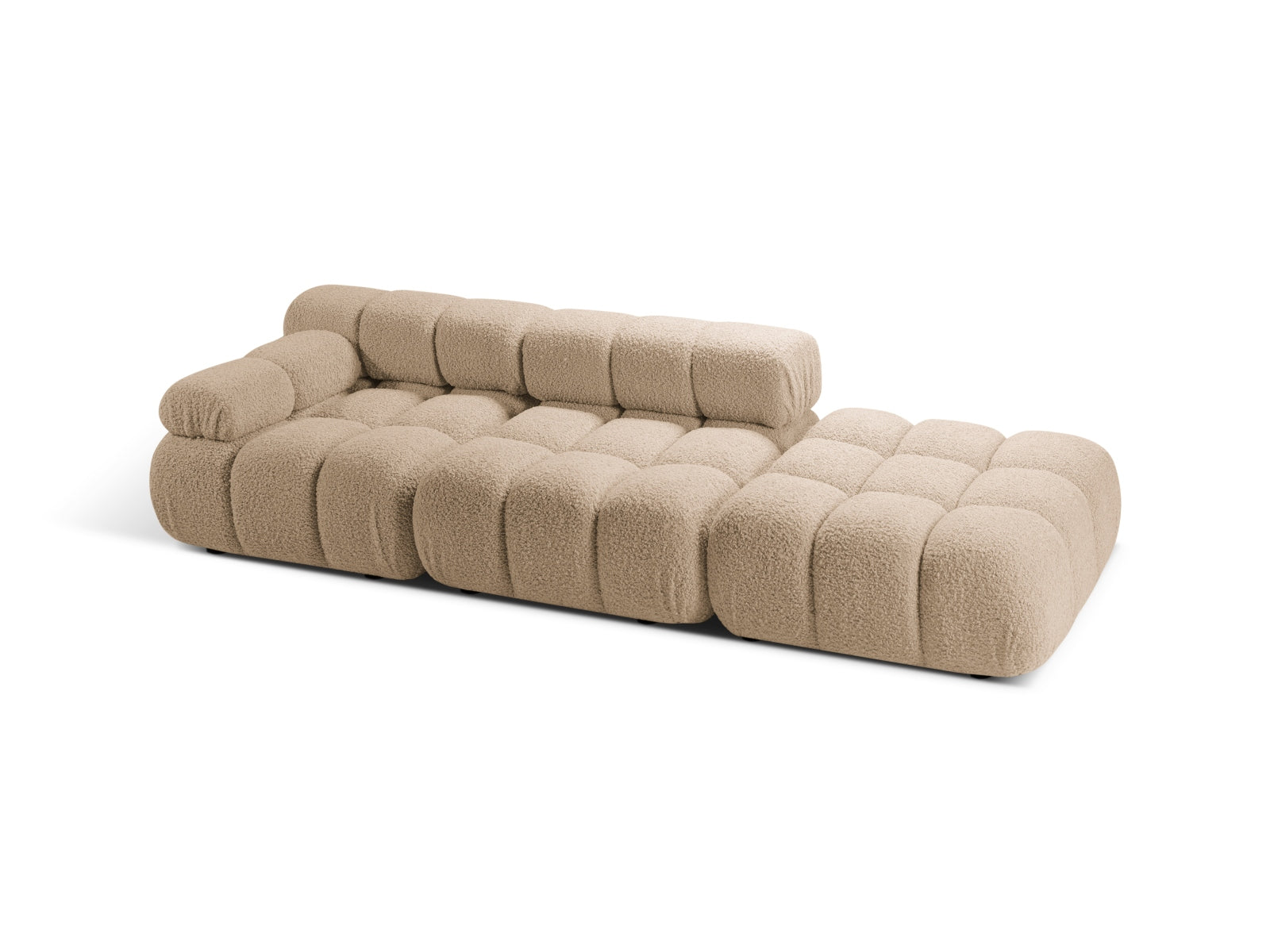 Bellis Boucle modulares Sofa rechts 4 Sitzer 94cm in Sand präsentiert im Onlineshop von KAQTU Design AG. L-Sofa rechts ist von Micadoni