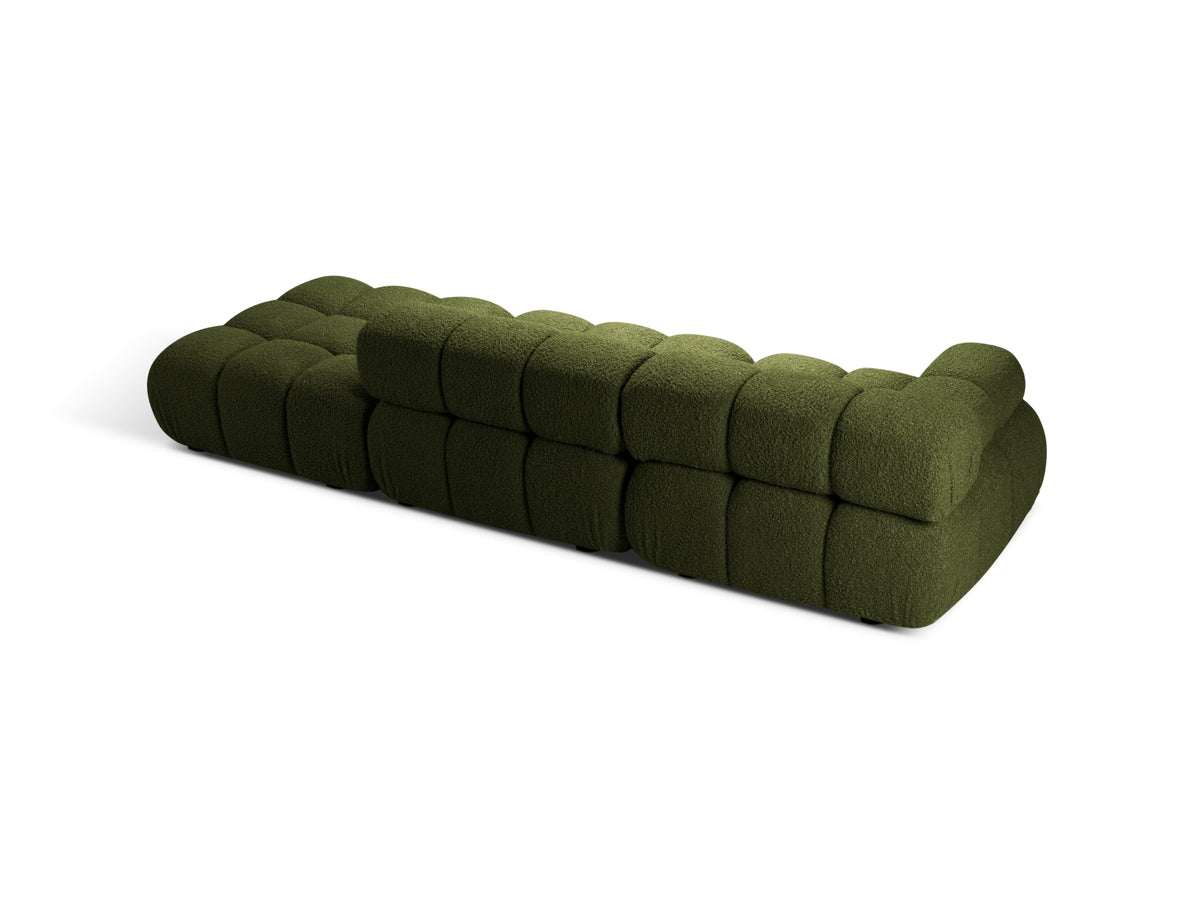 Bellis Boucle modulares Sofa rechts 4 Sitzer 94cm in Green-Rolf präsentiert im Onlineshop von KAQTU Design AG. L-Sofa rechts ist von Micadoni