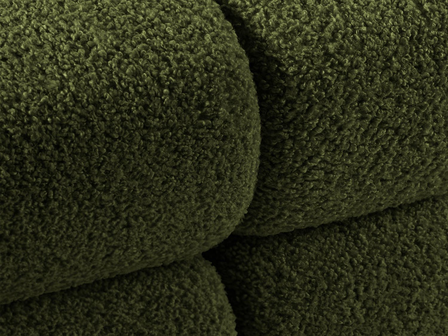 Bellis Boucle modulares Sofa rechts 4 Sitzer 94cm in Green präsentiert im Onlineshop von KAQTU Design AG. L-Sofa rechts ist von Micadoni