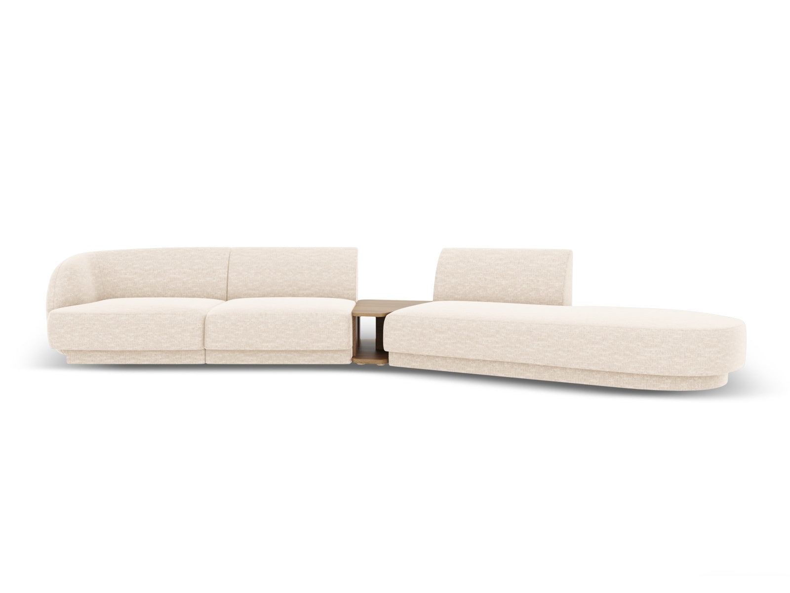 Miley Modulares Sofa rechts 4 Sitzer in Ivory präsentiert im Onlineshop von KAQTU Design AG. L-Sofa rechts ist von Micadoni