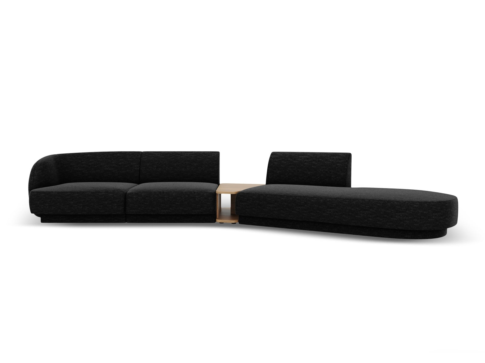 Miley Modulares Sofa rechts 4 Sitzer in Anthracite präsentiert im Onlineshop von KAQTU Design AG. L-Sofa rechts ist von Micadoni