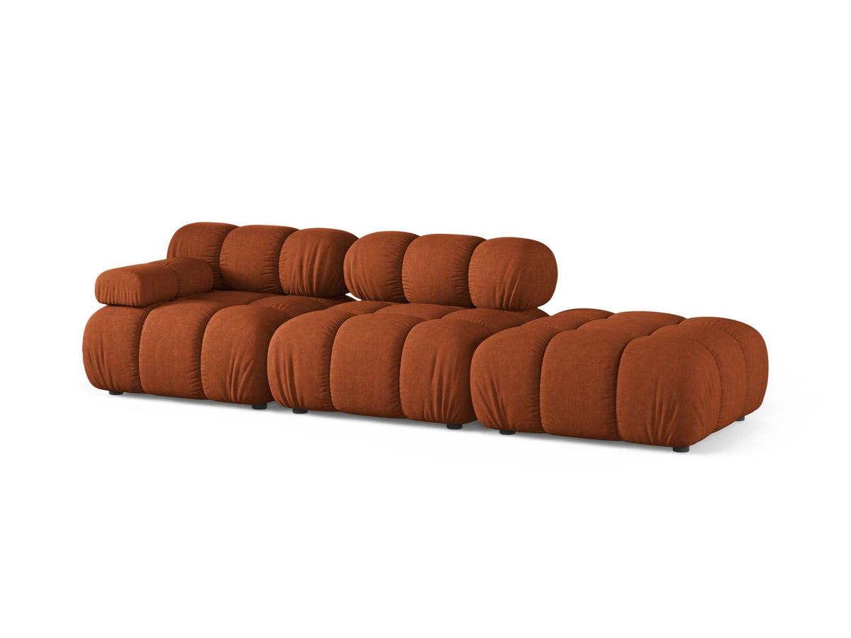 4-Sitzer Modular Sofa rechts Bellis in Brick-Liberty präsentiert im Onlineshop von KAQTU Design AG. 4er Sofa ist von Micadoni