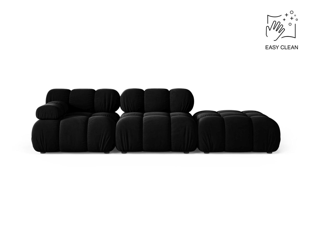 4-Sitzer Modular Sofa rechts Bellis in Black-Venus präsentiert im Onlineshop von KAQTU Design AG. 4er Sofa ist von Micadoni