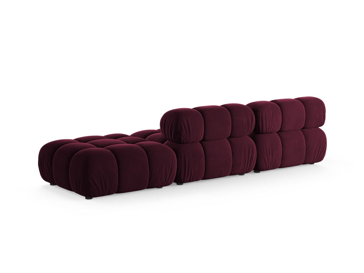 4-Sitzer Modular Sofa rechts Bellis in Burgundy-Venus präsentiert im Onlineshop von KAQTU Design AG. 4er Sofa ist von Micadoni