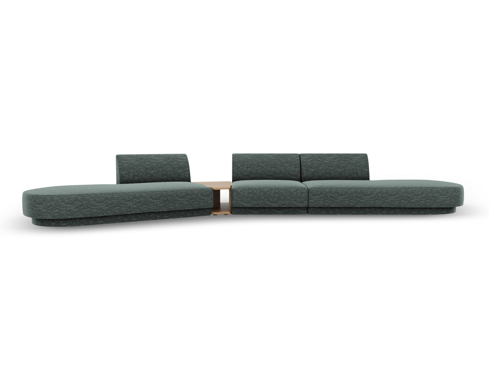 Miley Modulares Sofa links 5 Sitzer in Petrol präsentiert im Onlineshop von KAQTU Design AG. L-Sofa links ist von Micadoni