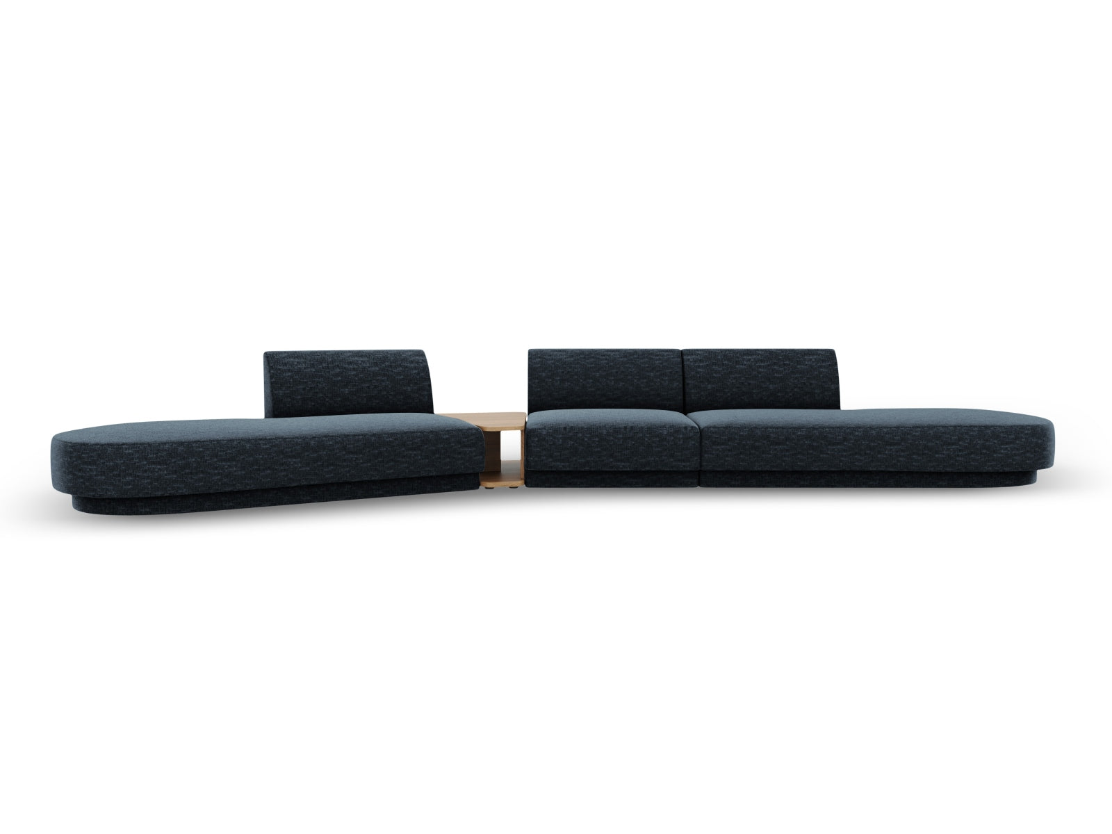 Miley Modulares Sofa links 5 Sitzer in Royal Blue präsentiert im Onlineshop von KAQTU Design AG. L-Sofa links ist von Micadoni
