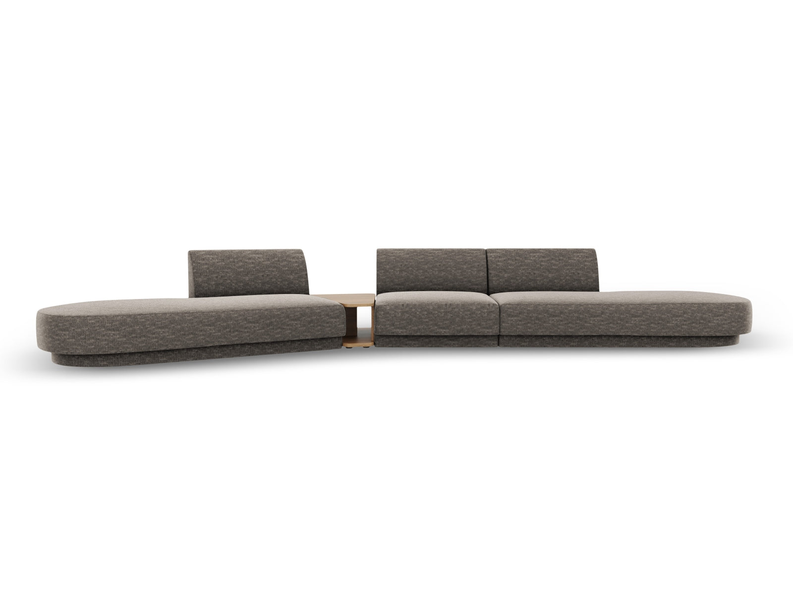 Miley Modulares Sofa links 5 Sitzer in Grey präsentiert im Onlineshop von KAQTU Design AG. L-Sofa links ist von Micadoni