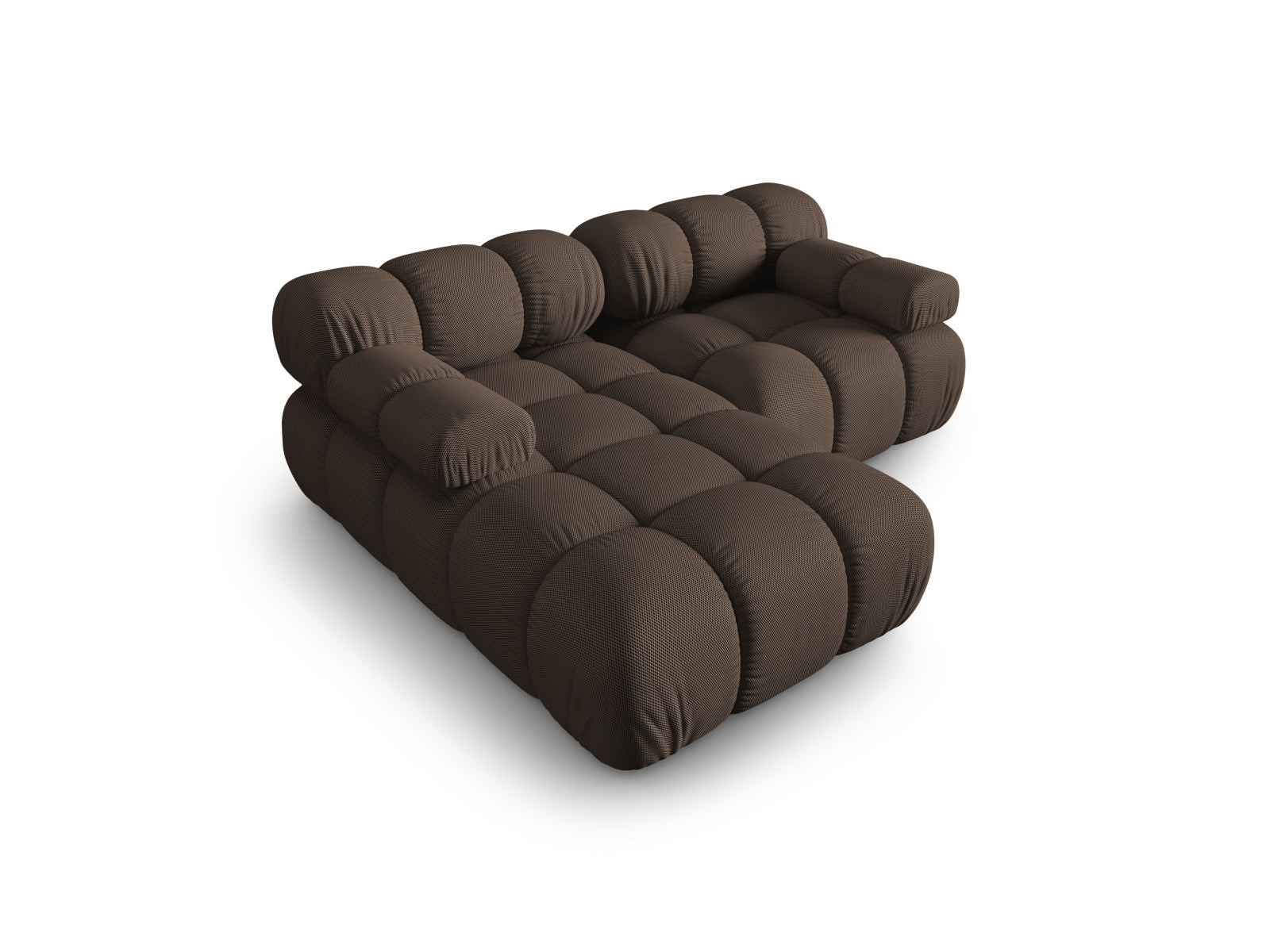 Bellis Modulares Ecksofa links 3 Sitzer 155cm in Brown präsentiert im Onlineshop von KAQTU Design AG. Ecksofa links ist von Micadoni