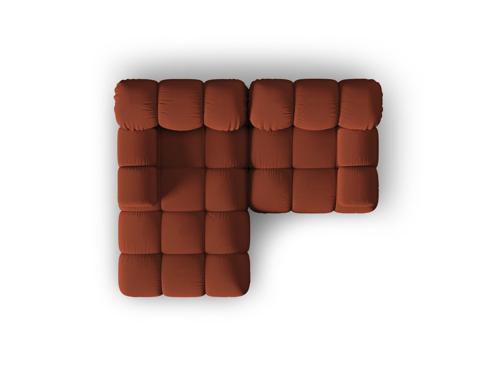 Elegantes Bellis Ecksofa in Brick-Sonic, 3-Sitzer, 155 cm, linksseitig, perfekt für moderne Wohnkonzepte, erhältlich bei Micadoni.