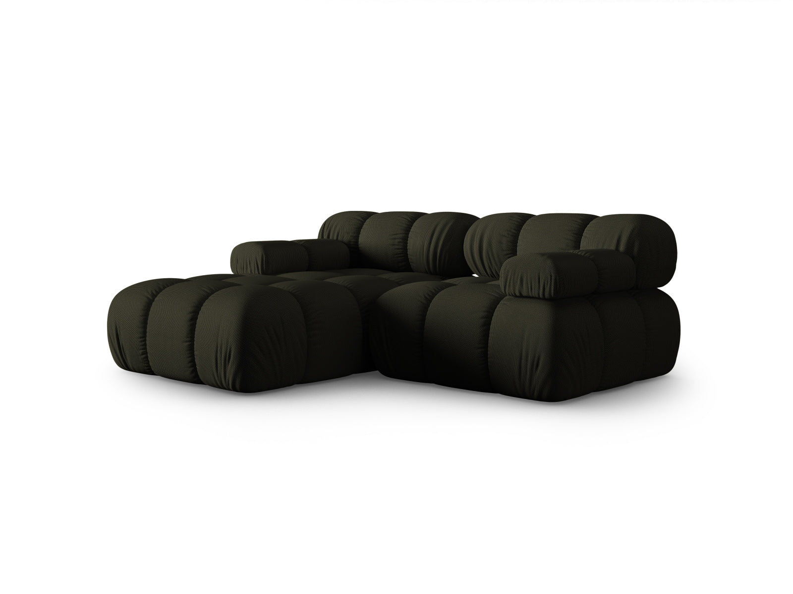 Bellis Modulares Ecksofa links 3 Sitzer 155cm in Amazon Green präsentiert im Onlineshop von KAQTU Design AG. Ecksofa links ist von Micadoni