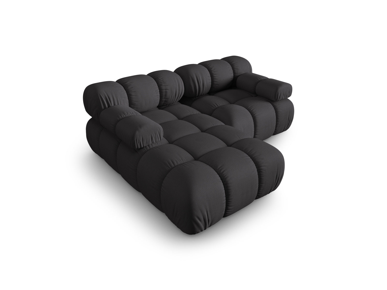 Modulares Bellis Ecksofa links, 3-Sitzer, 155 cm, in Espresso-Sonic, perfekt für moderne Wohnkonzepte und gemütliche Entspannung.